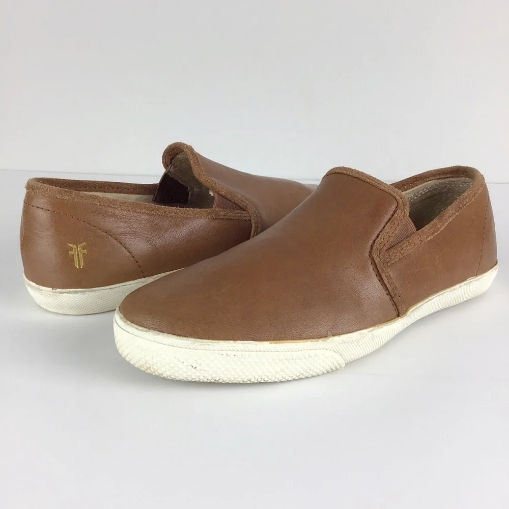 Frye Cognac Slip On Leather Sneaker | Men’s 7.5